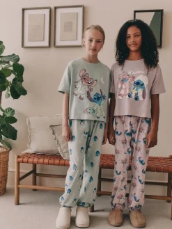 Next Violet/vert - Lilo & Stitch Survêtement Pyjamas 2 Pack (3-16ans)