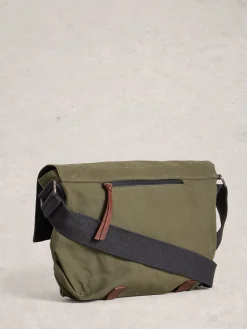 Sale White Stuff sac messager Charlie en toile