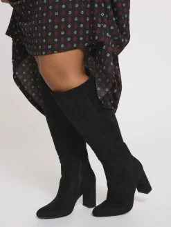 Best Yours Curve Bottes/Bottines montante au genou à talons Coupe ample